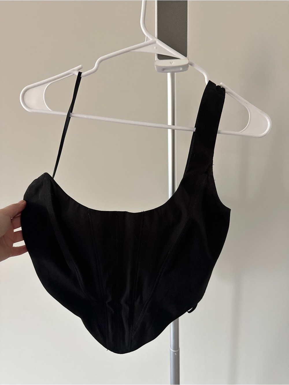 White Fox Boutique One Shoulder Bustier Top
